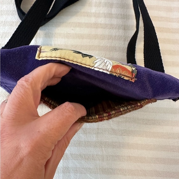 Janet McKinstry Designs Crossbody bag tapestry patchwork artsy designer colorful - Picture 3 of 8